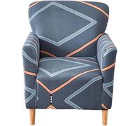 Fundas para Sillas de Banquete con Brazos Elásticas Estampadas Lavables de Una Pieza para Sofá Individual Protector de Muebles para Sala de Estar Oficina O Sofá (Color 15)