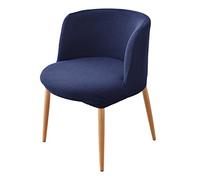 Fundas para Sillas de Cocina con Respaldo Curvo para Comedor Juego de 1/2/4/6 Fundas Elásticas de Terciopelo Gris A Cuadros para Sillas de Bar Giratorias para Oficina Sala de Estar