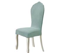 Fundas Para Sillas De Comedor Con Respaldo Redondo Protectores De Silla Con Respaldo Redondo Elásticos Sin Brazos Para Sillas Laterales Ovaladas Tapizadas Con Patas De Madera Modernas ( Color : Bean g