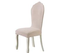 Fundas Para Sillas De Comedor Con Respaldo Redondo Protectores De Silla Con Respaldo Redondo Elásticos Sin Brazos Para Sillas Laterales Ovaladas Tapizadas Con Patas De Madera Modernas ( Color : Light