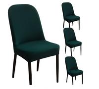 Fundas para sillas de comedor curvas, fundas para sillas de comedor con respaldo redondo, fundas para sillas de oficina de felpa gruesas y curvas, fundas para sillas de comedor con respaldo alto, fun