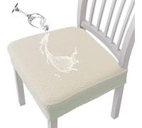 Fundas para sillas de comedor, protectores de silla impermeables, cojín de asiento extraíble para exteriores, restaurante, , jardín, Navidad, dormitorio, patio, boda