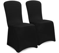 Fundas para sillas Juego de 2 Negro
