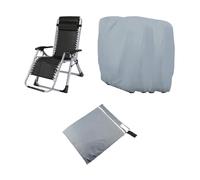 Fundas para sillas plegables para exteriores, 2 piezas, a prueba de polvo, plegables, resistentes a los rayos UV, accesorios de muebles de exterior para mantenimiento, protección y almacenamiento en