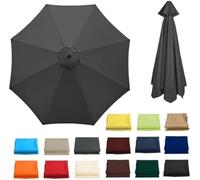 Fundas para sombrilla de jardín con protección UV para 2 sombrillas de 8 m, se adapta a 2 m, 2,3 m, 2,5 m, 2,7 m, 3 m, 3,5 m, duradera, impermeable, para uso en jardín