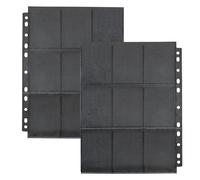 Fundas para tarjetas coleccionables, 44 páginas, 720 bolsillos para tarjetas de tamaño estándar, fundas para tarjetas coleccionables, color negro transparente para una variedad de carpetas de anillas