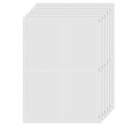 Fundas para tarjetas coleccionables, 440 bolsillos, vacías, fundas de , fundas para tarjetas fotográficas, 55 páginas, álbum de recortes de doble cara, transparente, para 3 agujeros, carpetas