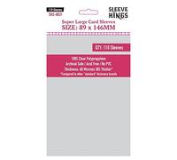 Fundas para tarjetas de alta calidad, supergrandes (89 mm x 146 mm), 110 fundas por paquete