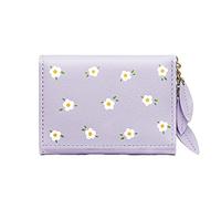 Fundas para tarjetas de kit con blindaje de identificación multitarjeta, monedero para mujer, mini bolsillo frontal, monedero, dos carteras para mujer, morado, talla única