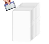 Fundas Para Tarjetas De Seguridad Social - PVC, Paquete De 10 | Protector Transparente De Y Licencia De Conducir | Tarjeteros Horizontales Y Verticales Delgados E Impermeables Para Uso Médico