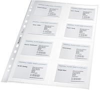 Fundas para tarjetas de visita 47583003 de Leitz, (polipropileno, A4) transparente, color transparente