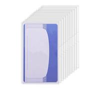 Fundas para tarjetas, etiqueta de nombre, transparente, soporte para tarjetas de seguridad, protector impermeable para tarjetas, protección de licencia de conducir para estudiantes