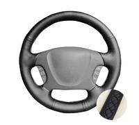 Fundas para Volante Coche Cubierta Cuero Cosida Mano para Volante Coche Trenzas Embellecedoras En El Volante para Kia para Carnival II para Grand para Carnival 2006-2014 Cubierta Volante Coche(Negro)