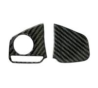 Fundas para Volante Coche Embellecedor Cubierta Panel Volante Fibra Carbono Real para Civic para 10. ° Gen 2016 2017 2018 2019 Carcasa Decorativa Volante(Type C)