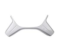 Fundas para Volante Coche para Benz para C para E para ML para GL Clase W204 Textura Fibra Carbono Interior Coche Panel Volante Embellecedor Cubierta Marco Carcasa Decorativa Volante(Silver)