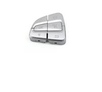 Fundas Para Volante Coche Para Benz Para Clase C Para GLC Clase W205 W253 LHD RHD Cubierta Botones Control Interruptor Volante Multifunción Para Coche Carcasa Decorativa Volante(Sliver Left)