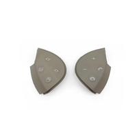 Fundas para Volante Coche para Benz para Clase E W211 E320 E350 E550 2003-2006 LHD RHD Interruptor Volante Coche Cubierta Embellecedora Botón Control Carcasa Decorativa Volante(Dark Yellow)