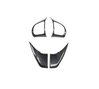 Fundas para Volante Coche para Hyundai para Elantra 2017-20 para Ioniq para Veloster Interior Coche Embellecedor Volante Cubierta Pegatina Botón Marco Auto Carcasa Decorativa Volante