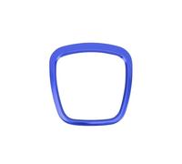 Fundas para Volante Coche para para A3 8P S3 para A4 B6 B7 Accesorios Interiores Estilo Coche Volante Centro Cubiertas Pegatinas Embellecedoras Carcasa Decorativa Volante(Rectangle Blue)