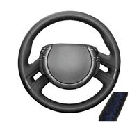 Fundas para Volante Coche Protector para Volante De Coche Cuero De Microfibra Perforado Personalizado para Citroen C4 para Picasso 2007-2013 Cubierta Volante Coche(Blue Thread)