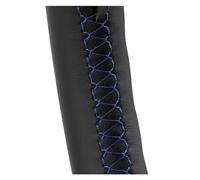 Fundas para Volante Coche Trenza Cuero Microfibra DIY En La Cubierta del Volante para VW para Polo 6N2 para Lupo 2000 99A 2008 para Golf para MK4 Volante Cosido A Mano Funda Volante(Azul)