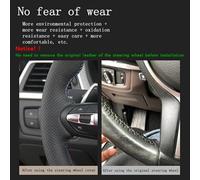Fundas para Volante De Automóvil Interior para VW para Golf 4 IV para Passat B5 para Variant para Polo para Skoda para Fabia 1(Beige)