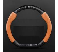 Fundas para Volante De Coche, Accesorios Interiores para Toyota para Corolla RAV4 para Camry para Avalon para Golf para Prius para Yaris camión(D Style A Orange2)