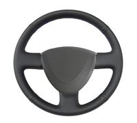 Fundas para Volante de Coche para City 2002-2008 para Fit para Jazz 2001-2007 Funda para Volante de Coche de Cuero Genuino Negro Antideslizante Personalizada