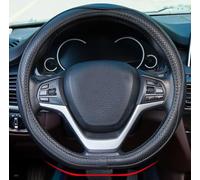 Fundas para Volante en Forma de D 14 Pulgadas 36cm para Tesla Model 3 / Y, para Camaro Coches pequeños Tipo D y Juego de Carreras Microfibra de Cuero (Negro)