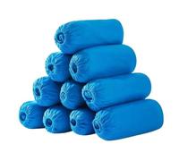 Fundas Para Zapatos 100 Uds cubierta de zapato antideslizante adulto no tejido pie for el hogar(Blue)