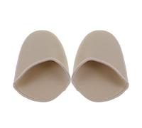 Fundas para Zapatos de Ballet Beige, 1 Par, Fibra, para Dedos | Longitud Extendida, Protección de Punta, Uso en Ballet y Carrera, Ajuste Cómodo