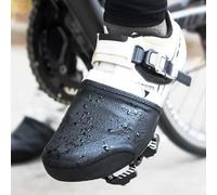 Fundas para zapatos de ciclismo resistentes al viento y al agua con ajuste de pedal de autobloqueo, cobertura de media palma y puntera para bicicletas de carretera y montaña (XL-XXL)