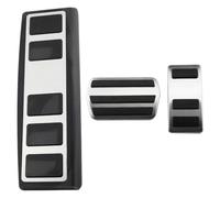 Fundas Pedales Coche Cubiertas Pedal Acero Inoxidable Para Ford Para Mustang Para Mach-E 2021-2024 AT LHD Antideslizante Sin Instalación De Taladro Cubierta Pedal Coche