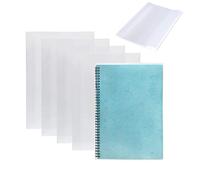 Fundas Plastificar A4, 10 piezas forro para libros ajustable Cubierta de libro cubiertas protectoras libros Espesar las cubiertas de libros impermeables transparentes reutilizables y ajustables