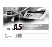Fundas polipropileno marca Plus Office modelo FUNDA DOCUMENTOS PLUS A5 RIGIDA TRANS