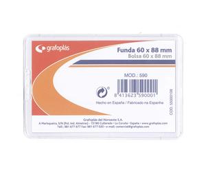 Fundas Portacarnet GRAFOPLAS NIF 60 x 88 mm, Caja x25