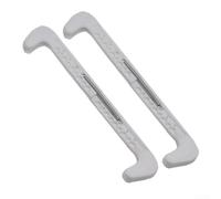 Fundas protectoras ajustables esenciales para hockey sobre hielo y patinaje artístico que se ajustan a varias cuchillas de forma segura (blanco)