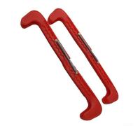 Fundas protectoras ajustables esenciales para hockey sobre hielo y patinaje artístico que se ajustan a varias cuchillas de forma segura (rojo)