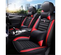 Fundas protectoras asiento coche Cubierta Asiento Automóvil Cobertura Completa Delantero + Trasero Para Ford Para C-max Para Fusion Para Mondeo Para Taurus Para Territorio Para Ger(Negro rojo,Deluxe)
