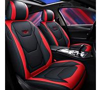 Fundas protectoras asiento coche Cubierta Asiento Coche Trasero Delantero Para Kia Para Rio 3 Para Mañana Para Stinger Para Niro Para Cerato Para Carnaval Para Mohave Para Sportage 4 2017(Negro rojo)