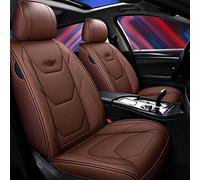 Fundas protectoras asiento coche Cubierta Asiento Coche Trasero Delantero Para Kia Para Rio 3 Para Mañana Para Stinger Para Niro Para Cerato Para Carnaval Para Mohave Para Sportage 4 2017(Café)