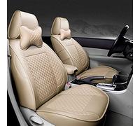Fundas protectoras asiento coche Funda De Cuero Para Asiento Coche Especial Para Kia K2 K3 K4 K5 Para Para Cerato Para Sportage Para Optima Para Maxima Para Carnival(Beige,No pillow)