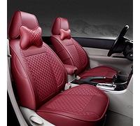 Fundas protectoras asiento coche Funda De Cuero Para Asiento Coche Especial Para Kia K2 K3 K4 K5 Para Para Cerato Para Sportage Para Optima Para Maxima Para Carnival(Red wine,No pillow)