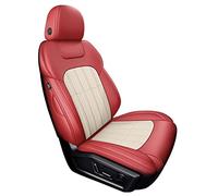 Fundas protectoras asiento coche Fundas Asiento Coche Para Skoda Para Kodiaq Para Octavia A5 A7 Para Yeti Para Karoq Para Tour Para Rapid Rs Para Para Fabia 1 2 Para Spaceback Juego(Beige Red)