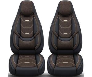 Fundas protectoras compatibles para Nissan Leaf 1 2010-18 en negro/marrón H12