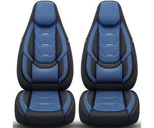 Fundas protectoras compatibles para Opel Karl 2015-19 en negro/azul H6