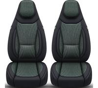 Fundas protectoras compatibles para Toyota Auris E180 año de fabricación 2012-19 en negro/verde oliva C13