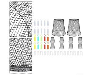 Fundas protectoras de plantas de hierro para jardines al aire libre, tamaño 23 x 23 x 15 cm, se ofrecen en juegos de 5 o 10 piezas para proteger las plantas en crecimiento (10 piezas)