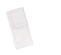 Fundas protectoras de PVC resistentes al agua con 6 anillos o 10 fundas protectoras perforadas con 6 agujeros con álbum de 20 bolsillos