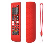 Fundas protectoras de silicona con cuerda para colgar para mando a distancia de Smart TV BN59-01315A BN59-01315B BN59-01315E BN59-01315L (rojo)